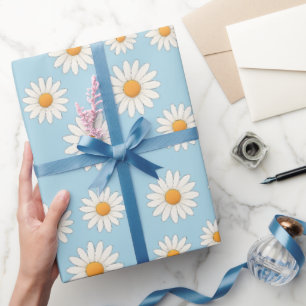 Charming Daisy Pattern – Floral Gift  Wrapping Paper