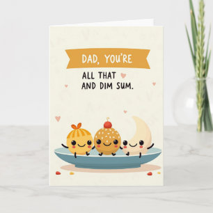 Charming Dim Sum Father Card