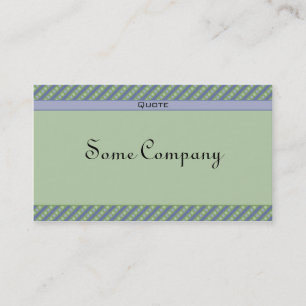 Charming Dots And Stripes Collection (Blue) Business Card