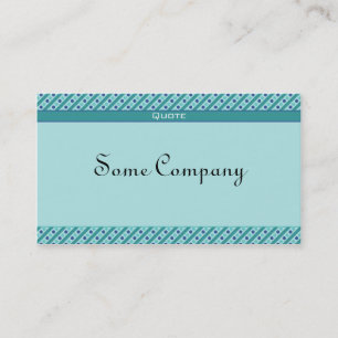 Charming Dots And Stripes (Ocean View) Business Card