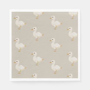 Charming Easter Duck Napkin