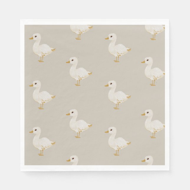 Charming Easter Duck Napkin (Front)