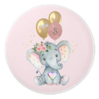 Charming Elephant Initial Heart Love Drawer