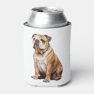 Charming English Bulldog Portrait - Adorable Canin Can Cooler