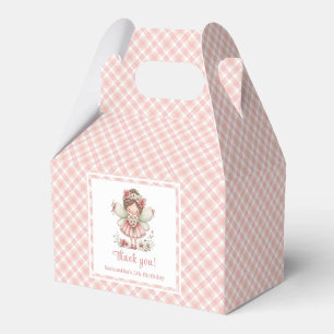 Charming Fairy Girl Blush Floral Birthday Favor  Box