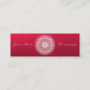 Charming Floral Mandala Mini Business Card