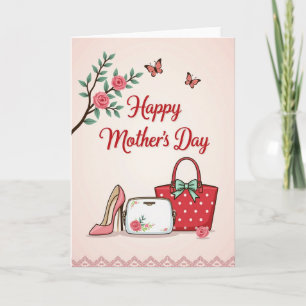 Charming Floral Mothers Day Card
