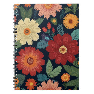 Charming Floral Notebook