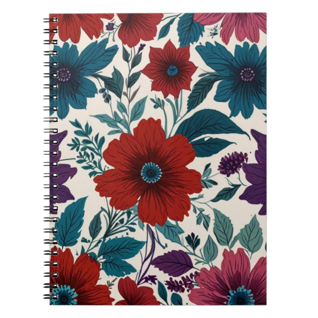 Charming Floral  Notebook (Front)
