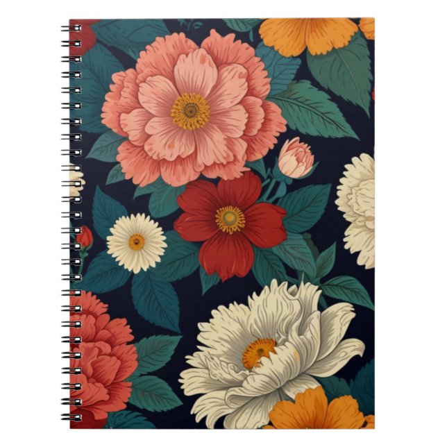Charming Floral  Notebook (Front)