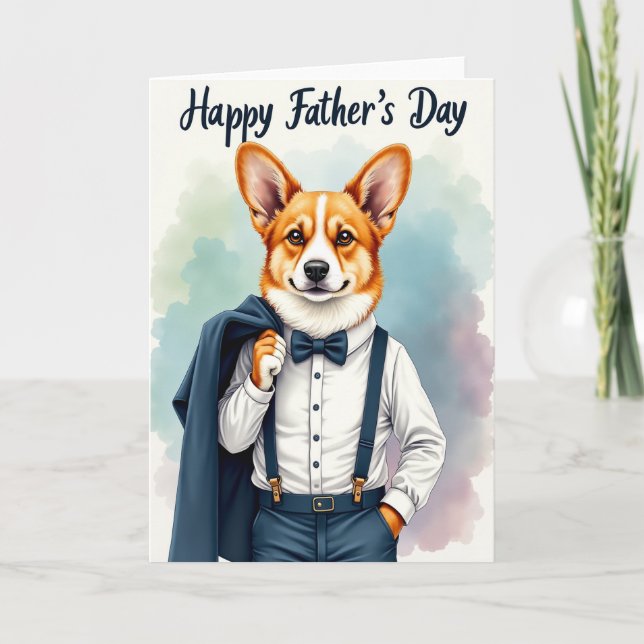 Charming Fox Fathers Day Card (Front)