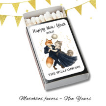 CHARMING FUN PERSONALIZED NEW YEARS MATCHBOXES