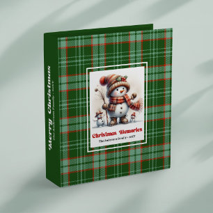 Charming funny snowman holiday album binder editab