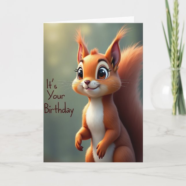 Charming Furry Gaze Card (Front)