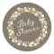 Charming Garden Floral Wreath Neutral Baby Shower