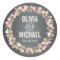 Charming Garden Floral Wreath Personalized Sticker
