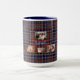 Charming Gift For Best Mom Tartan Plaid 4 Photos Mug