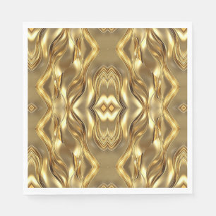 Charming golden-colored pattern  napkin