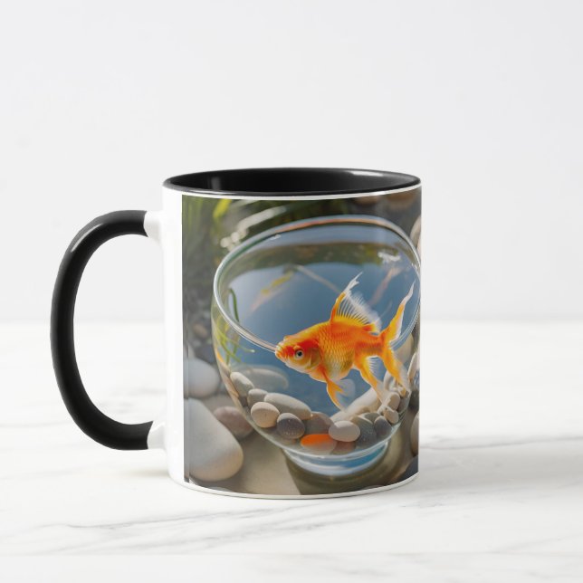 Charming Goldfish Ceramic Mug  (Left)