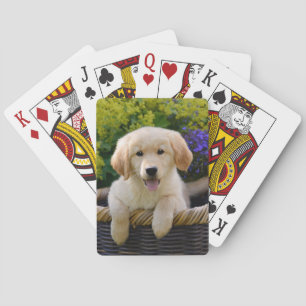 Charming Goldie Cute Puppy, Game Playing Cards