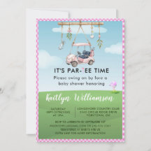 Charming Golf Pink Par-Tee Baby Shower