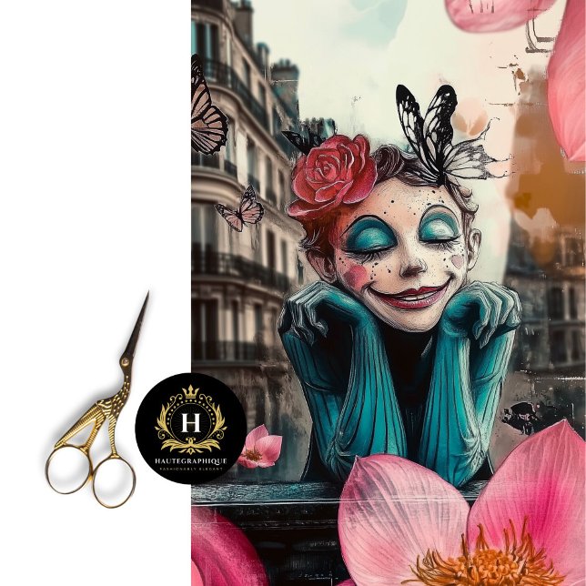 Charming Gothic Paris Gargoyle Decoupage  Tissue Paper (Creator Uploaded)