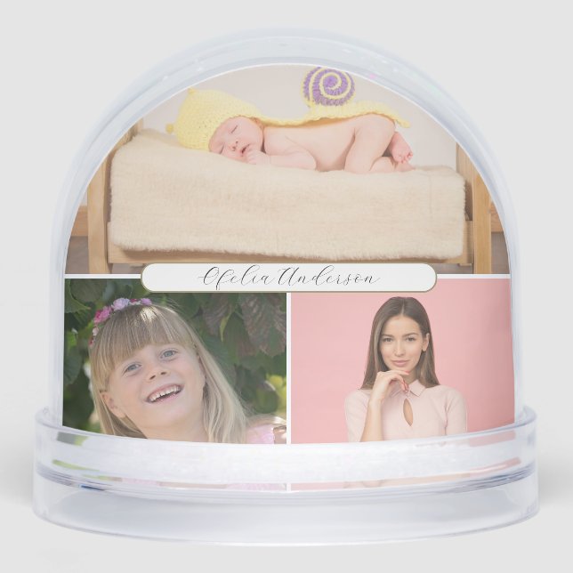 Charming Graduation Photos Gold Class Of  Snowglobe (Front)