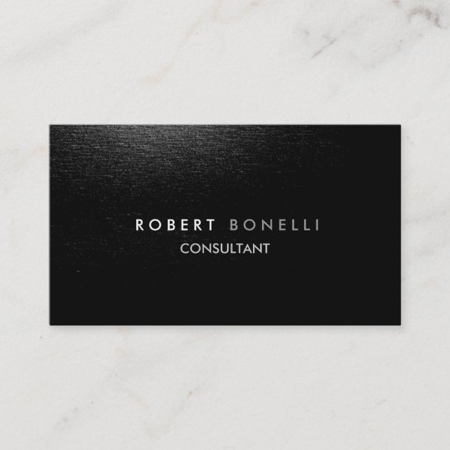 Charming Grey Pattern Consultant Business Card (Front)