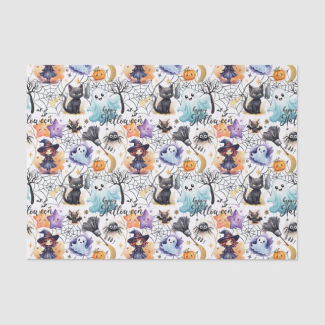 Charming Halloween Tissue Paper (Front)