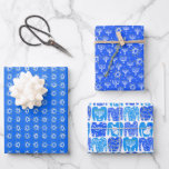 Charming Hanukkah Patterns Stars Sweaters Menorahs Wrapping Paper Sheet<br><div class="desc">Hope you like this hand made paper variety pack.  Check out my shop for lots more colours and patterns and let me know if you'd like something customized.</div>