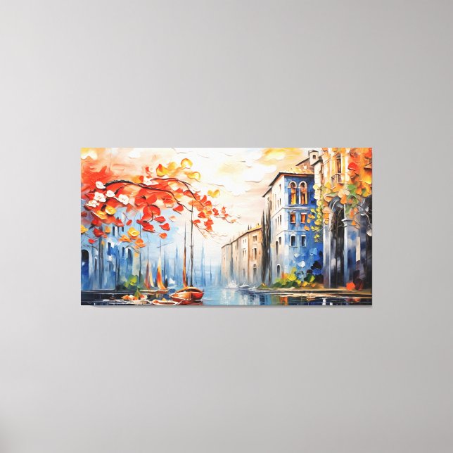 Charming Harbour Of  Wall Art (Front)