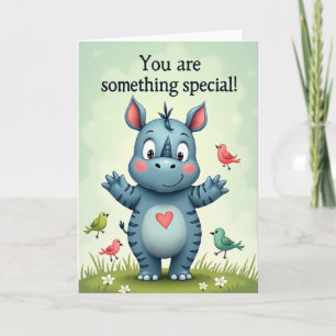 Charming Horned Birthday Card
