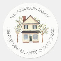 Charming House | New Home Address Label Sticker