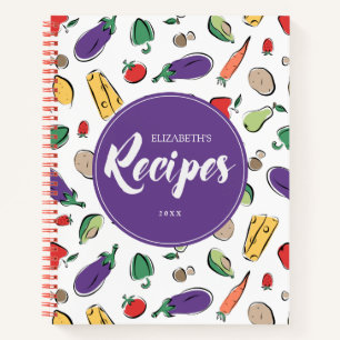 Charming Ingredients Doodles Recipe Notebook