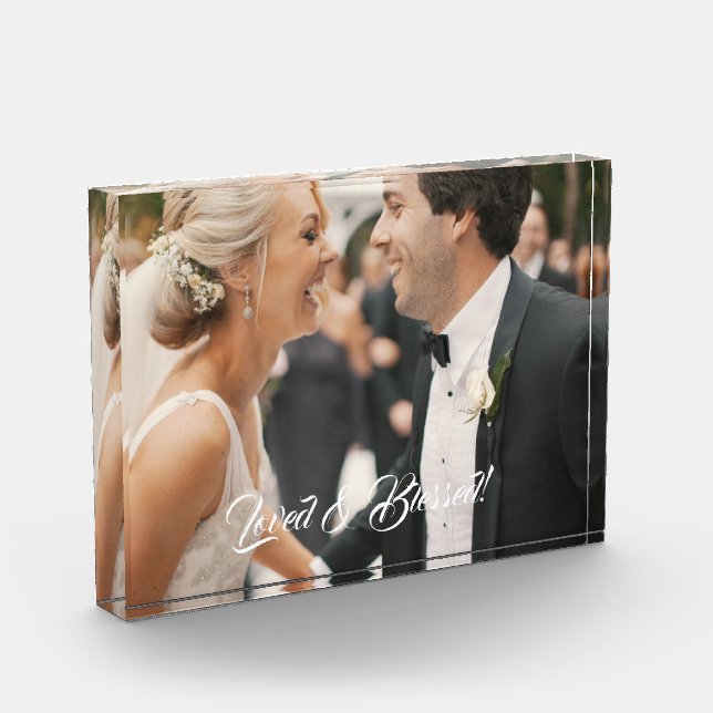 Charming Keepsake Custom Photo Block (Left)