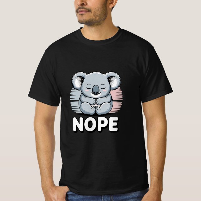 Charming Koala "NOPE" T-Shirt (Front)