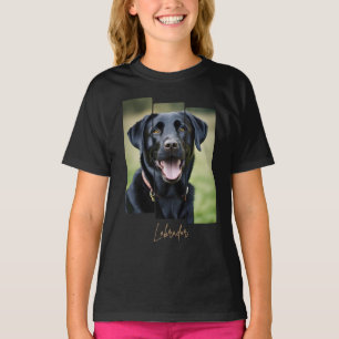 Charming Labrador Retriever Portrait - Triptych Ar T-Shirt