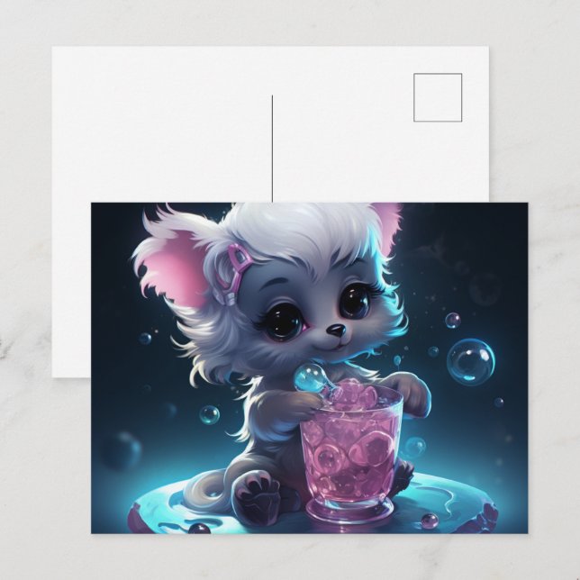 Charming Little Furballs Postcard (Front/Back)