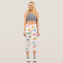 Charming Lovebirds Capri Leggings