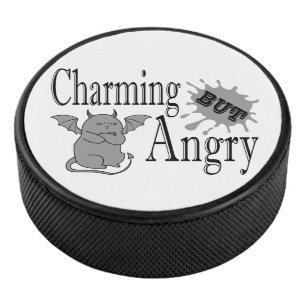 Charming mais en colère petit chat diable drôle ci