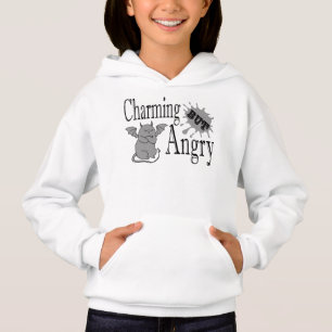 Charming mais en colère petit chat diable drôle ci