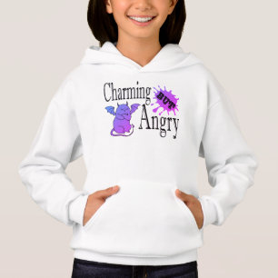 Charming mais en colère petit chat diable drôle ci