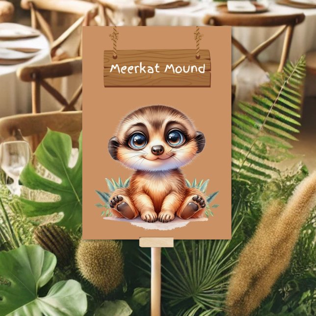 Charming Meerkat Mound Table Card (Creator Uploaded)