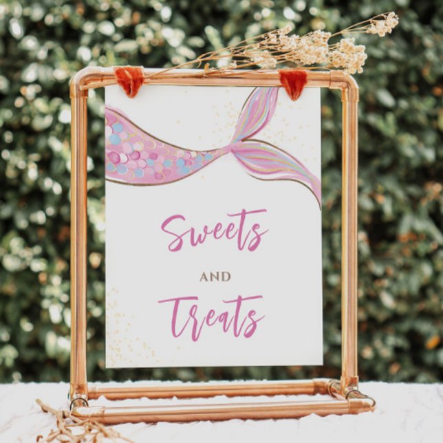 Charming Mermaid Dessert Birthday Sign (Creator Uploaded)