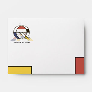 Charming Modern Art Monogram. Letter Q Envelope