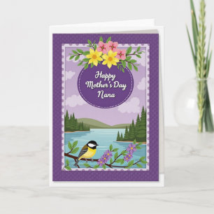 Charming Mothers Day Emblem Card