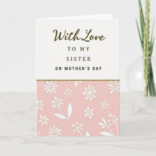 Charming Mothers Day Sister Card