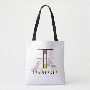 Charming Neoplasticism Style Monogram. Letter T Tote Bag
