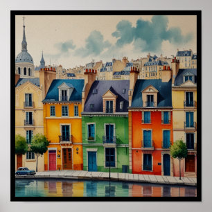 Charming Paris City Poster