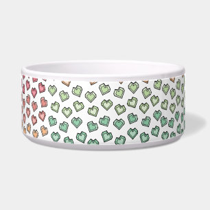 Charming Pastel Rainbow Gemstone Heart Pattern